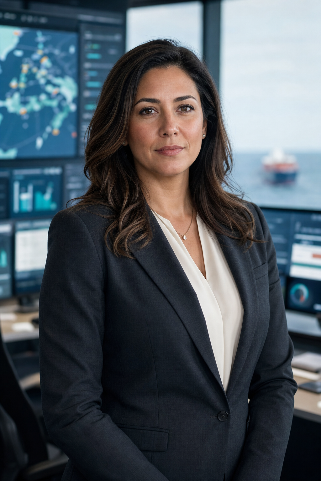 Portrait representing Selena from Stripes Marine
